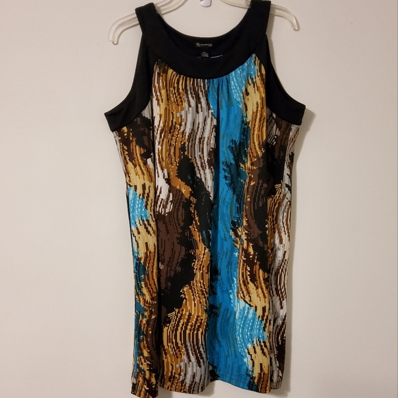 ND New Directions Petite Multi Colored Sleeveless Dress Size PXL - Picture 1 of 8